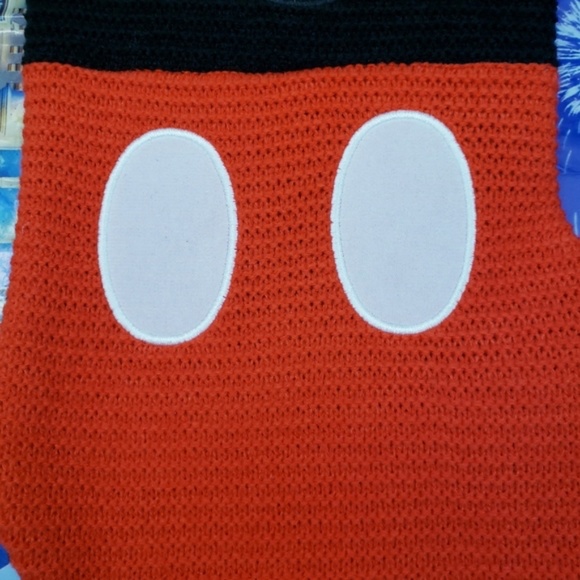 Disney Mickey Mouse Knit Christmas Holiday Stocking NWT - Picture 5 of 5